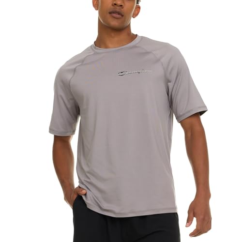 Champion Rash Guard for Men Short Sleeve, Mens Swim Shirt, Sun Shirt UPF+ 50 UV Protection, SPF Quick Drying Rashguard3