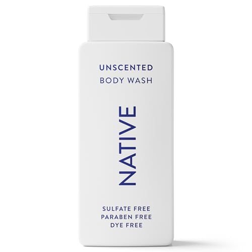 Native Body Wash Contains Naturally Derived Ingredients | For Women & Men, Sulfate, Paraben, & Dye Free Leaving Skin Soft and Hydrated |Unscented 18 oz