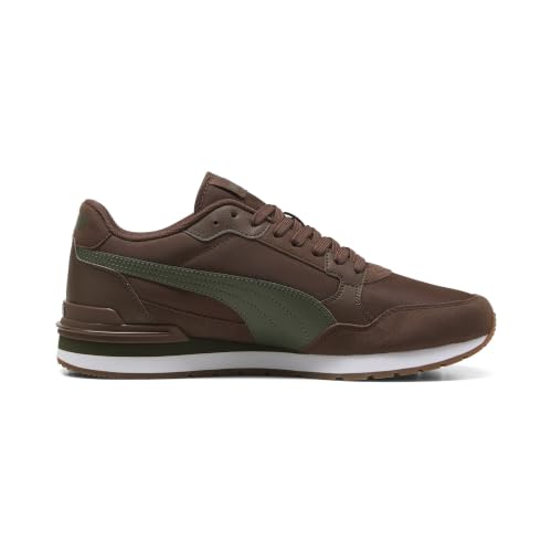 PUMA Erwachsene ST Runner v4 Nylon Sneakers 46, Chestnut Brown Moss Veil White Gum Green – Ansicht 6
