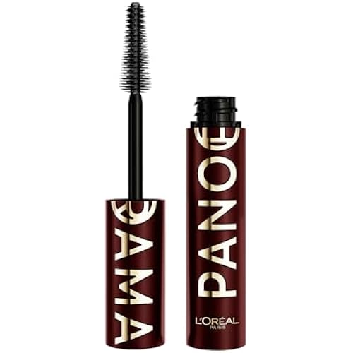 L'Oreal Paris Voluminous Panorama Chromatic Mascara, Volumizing and Lengthening Burgundy Mascara, Longwear, Smudge-Resistant and Washable, 707 Burgundy Cashmere