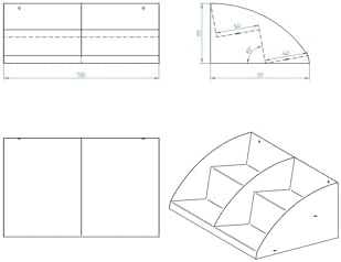 Çay & Kahve + 3 Bölmeli Karton Bardaklık Organizer Stand Set - Görsel 6