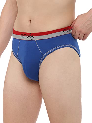 Image of one8 by Virat Kohli Men's Solid Brief(717 Royal Blue X-Large)