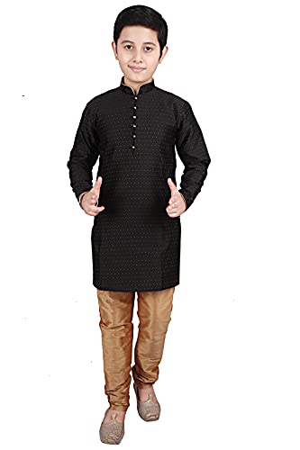 Kid's Indian Clothing Traditional Wear Silk Kurta Sets for Boys | Pack Of 1 (S-129) - Main Image