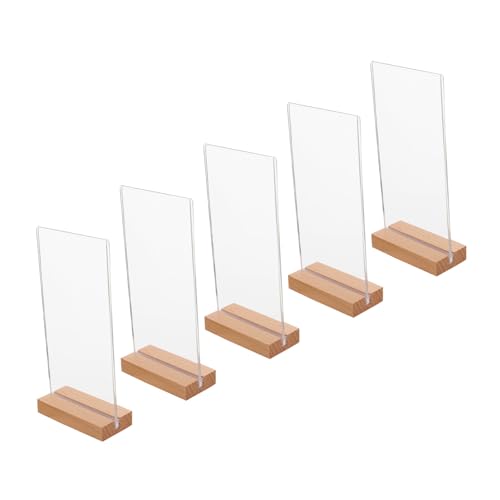 Support transparent pour table porte-menu restaurant et panneau affichage vertical acrylique - 2