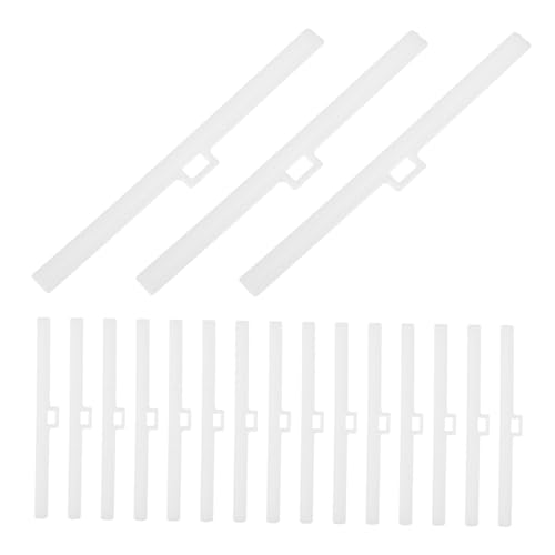 ERINGOGO 1 Set Pezzo Di Sospesa Accessori Per Tende Supporti Per Tende Sostituzione Parti Lamelle Persiane Verticale Stecche Appendiabiti Ciechi Grucce Cieche Plastica Bianca 30 Pezzi