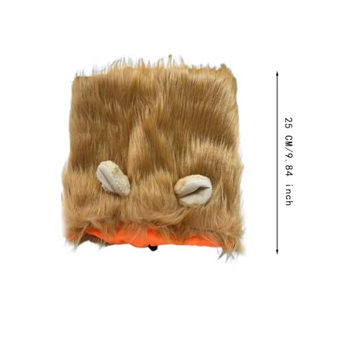 IEUDNS Peruca de para cães e gatos, roupas de cachorro de pelos de, realistas com orelhas, perucas e