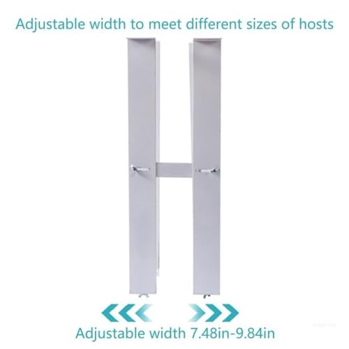 Soporte ajustable para CPU de escritorio en acero, capacidad máxima 25 kg, color blanco miniatura 5