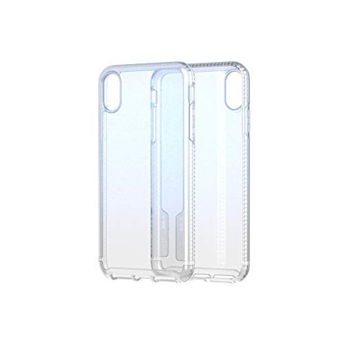 Coque iPhone XS Max Tech21 Pure Shimmer Bleu - Coque de protection anti-choc transparente - 2