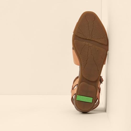 El Naturalista Para Mujer. 2520712M9005_M17 Sandalias De Piel N5207 Stella Coral (42), Plano, Hebilla, Casual - 3