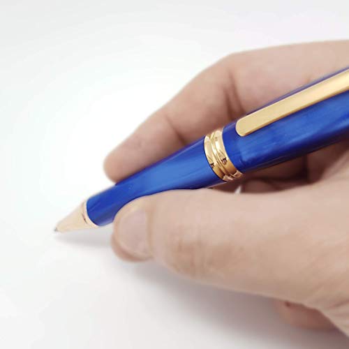 Bolígrafo solar Signum Marmo Blue con diseño exclusivo de efecto mármol 4