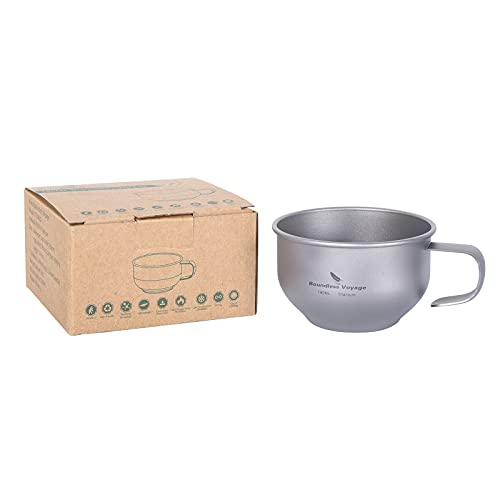 Kimtimes Titanium Cup,Portable Camping Water Coffee Mug For Outdoor Backpacking Traveling Indoor Cup 180Ml #TOP6