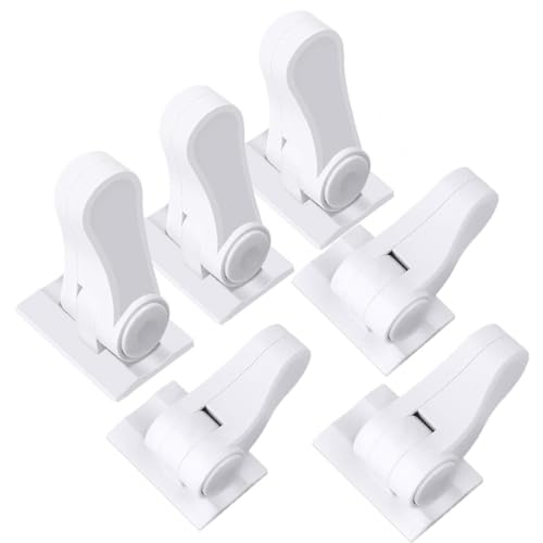 Image of Childproof Door Lever Lock (6-Pack), Baby Proofing Door Handles Deter Toddler Pets from Opening Lever Doorknob or Getting Locked in Rooms - Child Safety - Easy Install Use