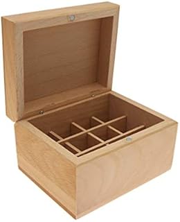 Absolute Aromas Essential Oils Wooden Storage Box  for 12 x 5ml or 10ml Essential Oil or Fragrance Bottles