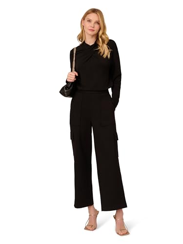 Adrianna Papell Women's Ponte Knit Cargo Pull on Pant4