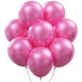 12 Inch Pearlized Latex Balloons (Premium Helium Quality), Pack of 24, Pearl Baby Pink