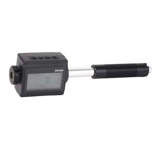 Leeb Hardness Tester, 7 in 1 Digital Display Pen Type Metal Hardness Meter Hardness Tester Portable Hardness Testing Equipment Integrated Body for Heavy Workpieces Large Workpieces