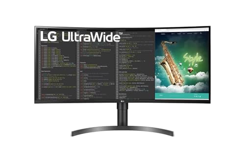 LG UltraWide 35WN75CP-B Schermo PC ultra largo 35" - Pannello VA risoluzione UWQHD (3440x1440), 5ms GtG 100Hz, HDR 10, sRGB 99%, AMD FreeSync, inclinabile, regolabile in altezza, USB-C (94W