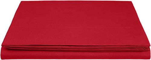 Amazon Basics Everyday 100% Cotton Flat Sheet,White,180 x 260 cm