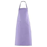 latzschürzen besticken Industriewäsche geeignet LEIBER Latz-Schürze - 100cm lang - mehrere Farben (Flieder)