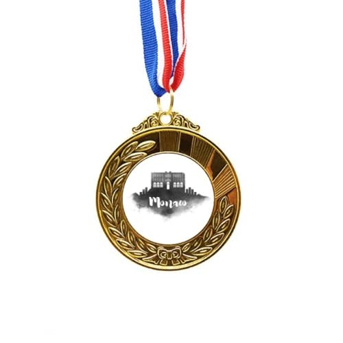 Cinta para el primer lugar Ink City Gold del Palais Princier de Monaco de satén dorado