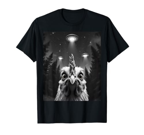 OVNI poulet et extraterrestre T-Shirt