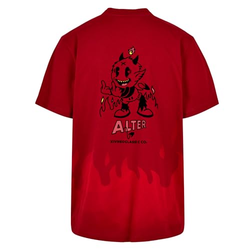 T-shirt Alter Red ED. en coton bio rouge pour homme et femme