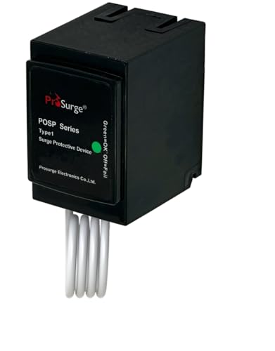 Whole House Surge Protection Device,120/240V Split Phase 3W(L1,L2,N), 50KA(Surge Capacity per Phase),Plug-on SPD
