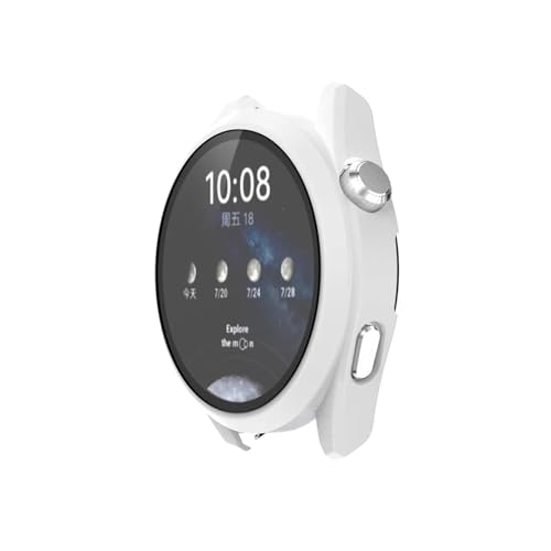 xiaopang 1�� PC�P�[�X+�K���X Watch 3 Pro Smart�p �X�N���[���ی�J�o�[(�z���C�g)