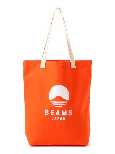 [ビームス ジャパン] キャンパス・バッグ evergreen works 別注 ロゴ トートバッグ カラー 橙 FREE