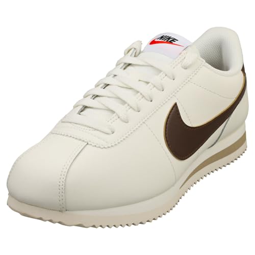 NIKE Cortez Womens Casual Trainers, Sail, 8 UK, 10.5