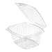 Clear hinged Container, Deli Container, Produce Container, Dips & Spreads, Recyclable, BPA Free, Made in The USA. 200 Pieces per case.