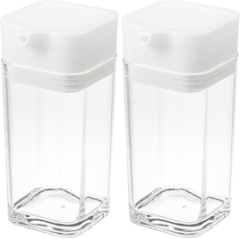 Yamazaki Industries Push Type Soy Sauce Disher, Aqua White 2883 (x2)