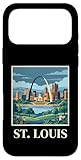 Carcasa para iPhone 17 Pro MAX St Louis Missouri Retro Vintage Arco Horizonte Río Cityscape