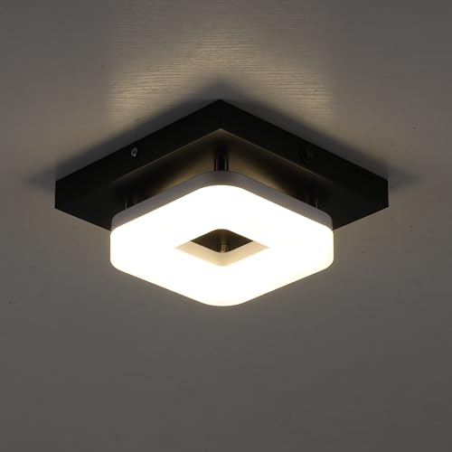 Volcode 12V RV LED Ceiling Light Fixture with 2-Position Switch, 5W, 3000K/4000K Switchable, Dimmable Interior Lighting Fixture for RV, Motorhome, Camper, Trailer