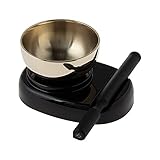 サンメニー ミニ おりん セット 本格 使いやすい 2.3寸 日本製 りん 仏壇りん 現代 仏具 小さい 可愛い こだち 黒 ブラック 毎日のお供え お参りに 手元供養 ペット 供養 狭い スペース にも 真鍮 ブラス 製 凛 とした 音色 リラックス に りん直径7.0×高さ6.0cm [Sunmany]