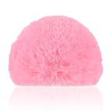 1pc Pink Pop Filter, Furry Windscreen Mic Cover for Snowball Mic, Pink Gaming Accessories Noise Reduction Microphone to Blocks Out Plosives, Ideal for ASMR Podcast Use