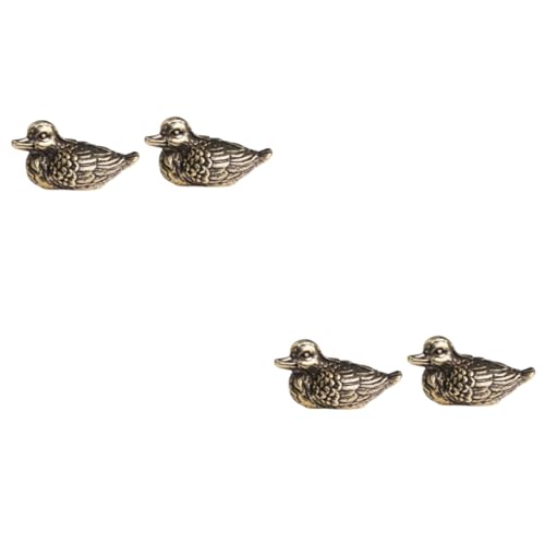 Oiseaux inséparables figurines pour cadeau de mariage : 4 canards vintage
