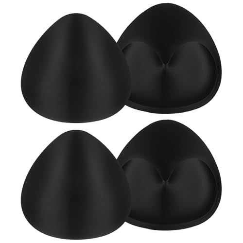 2 Pairs Bra Pads Iserts Push up Removable Breast Enhancers Inserts Breathable Push Up Bra Pads Sew in Bras Ultra Cups for Swimsuit Strapless Dresses
