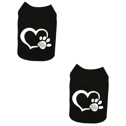 Abrigos para perros medianos con diseño de corazón en pack de 2 unidades
