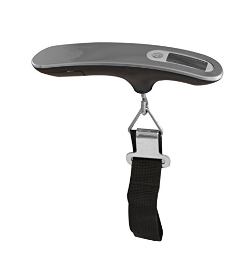 Go Green Power Inc. Inc. Digital Luggage Scale with Strap, Silver, 0.26 Lb