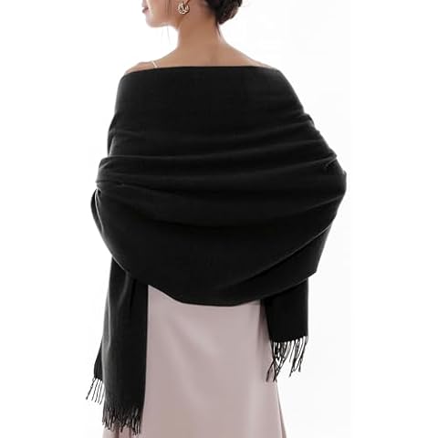 Écharpe Pashmina RIIQIICHY Noir Cover