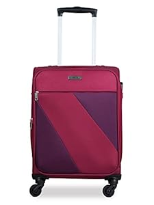 Carriall Ace Czerwona Fioletowa Walizka Kabinowa