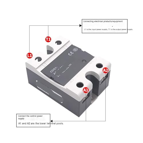 Relé SSR monofásico CDG1-1AA 25A para solucionar fallos de contactores 3