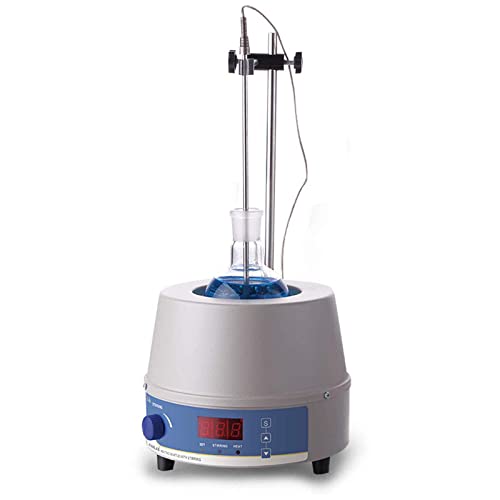 TECHTONGDA Lab Electric Heating Mantle Magnetic Stirring Plate Sleeve with Magnetic Stirrer and Intelligent Digital Temperature Control for Liquid Heating and Stirring(5000 ml, 220V)