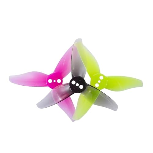 8/12/16ペア 2023 2X2.3 3ブレード PCプロペラ 1.5mmシャフト RC FPVドローン用 1105-1108ブラシレスモーター用 つまようじ クワッドコプター交換部品(12PAIRS 1.5MM PINK)