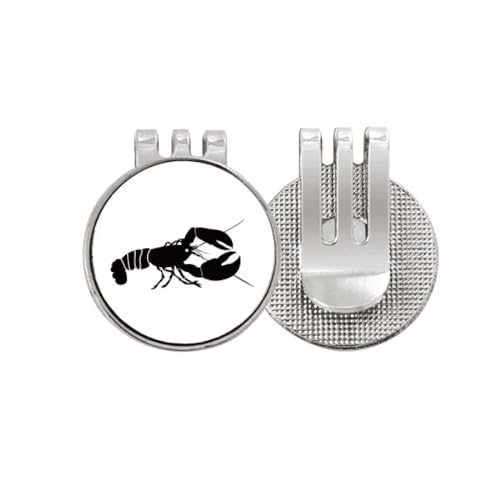 Marqueur de balle de golf émail magnétique anti perte motif crevette