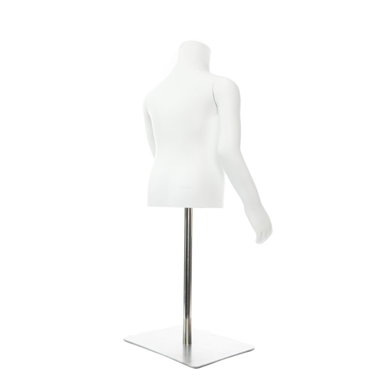 2X Kindertorso Büste KG 116 Unisex Schaufensterpuppe Kind Mannequin + Standfuß | Kindermannequin Kinderschaufensterpuppe Kinderschneiderbüste Kinderbüste
