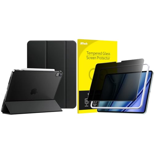 Lote de funda para iPad Air 11 M4 y protector de pantalla de privacidad negra