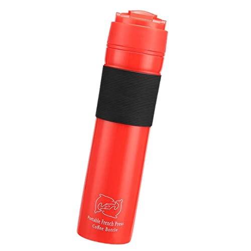 CALANDIS Mini Manual Coffee Maker Hand Operated Coffee Machine For Travelling Red - Image 6