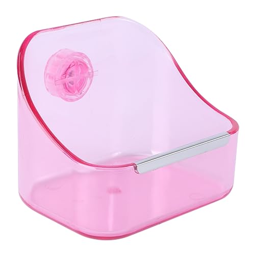 BESTonZON 1pc Small Pet Food Water Bowl Plastic Feeder for Rabbits Guinea Pigs Small Animals Easy to Reduces Waste for Cage Use